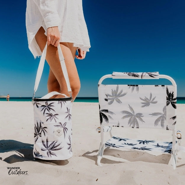 Good Vibes Co. Foldable Beach Chair With Carry Strap