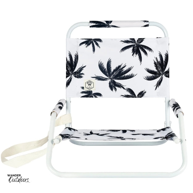 Good Vibes Co. Foldable Beach Chair With Carry Strap