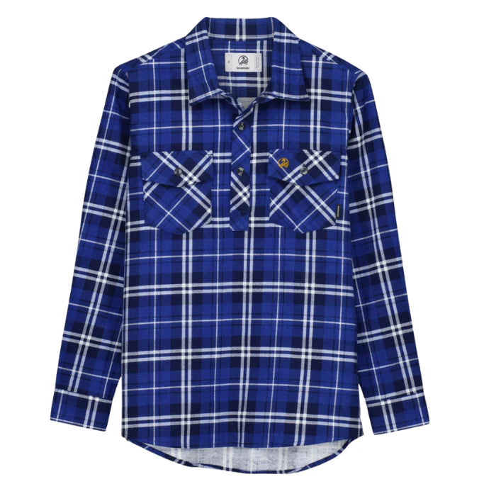 Swanndri Kid's Half Button Egmont Flannel Shirt
