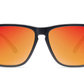 Knockaround Fast Lanes Sunglasses - Matte Black / Red Sunset