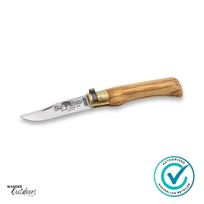 Antonini 9306/15Lu Old Bear Classical Olive Wood Extra Small - Carbon Steel