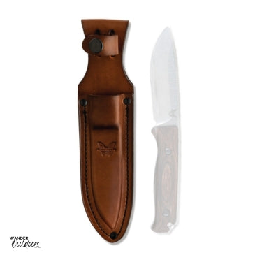 BENCHMADE 102167F LEATHER SHEATH TO SUIT 15002 SADDLE MOUNTAIN SKINNER KNIFE NOT INCLUDED