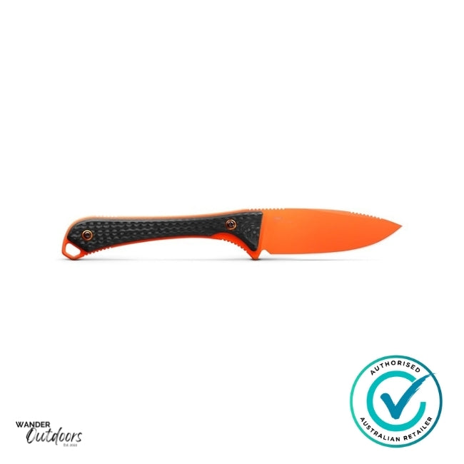 Benchmade 15201OR Altitude Ultralight Hunting Knife Flat Lay showing reverse side