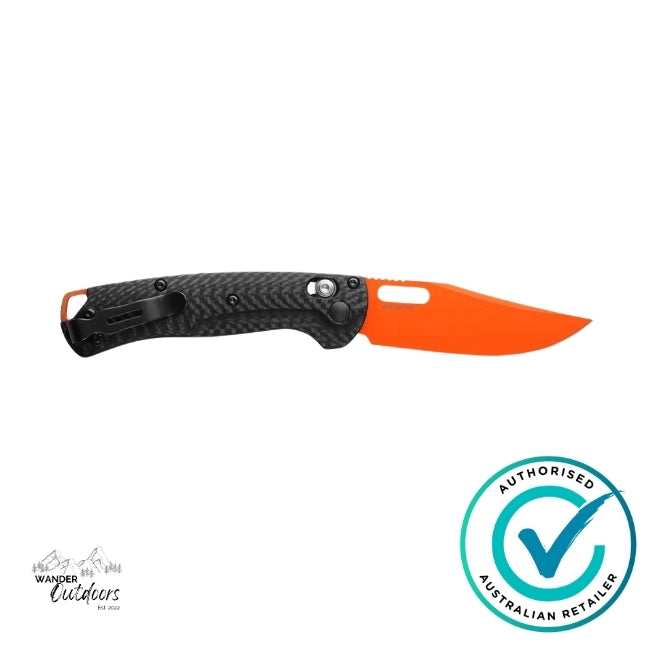 Benchmade 15533OR-01 MINI TAGGEDOUT | Carbon Fibre Folding Knife