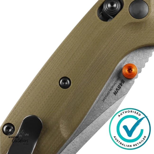 Benchmade 15534 Mini TaggedOut | OD Green | G10 Folding Knife