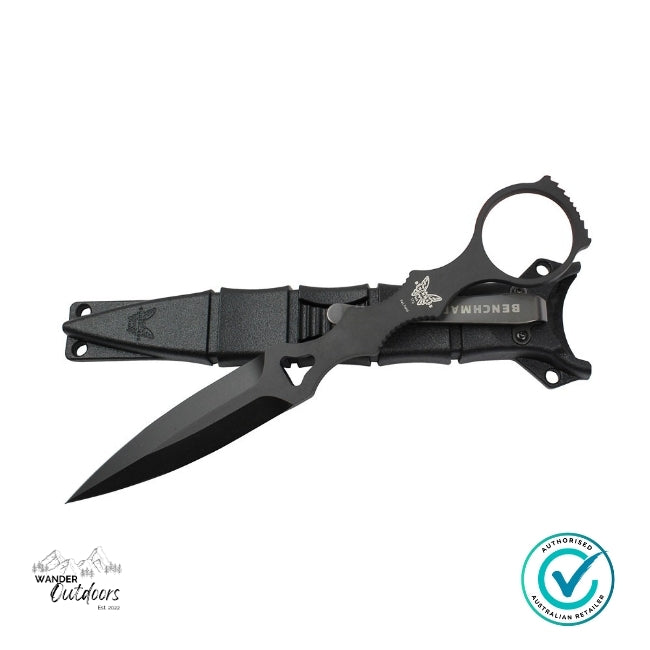 Benchmade 176BK Thompson SOCP (Special Operations Combatives Program) - Fixed Blade with Black Sheath