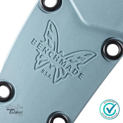 Benchmade 18030 Fishcrafter | Depth Blue Santoprene | 5" Trailing Point Fixed Blade
