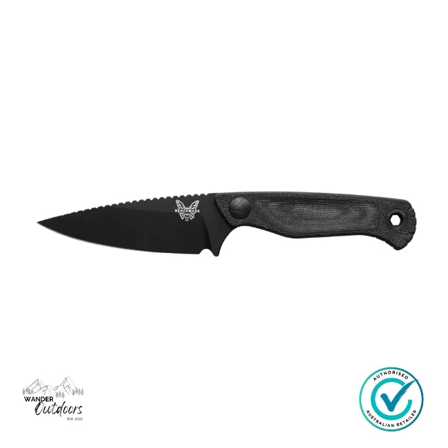 Benchmade 203BK-02 Dacian | Black Micarta | Spear Point Fixed Blade Knife