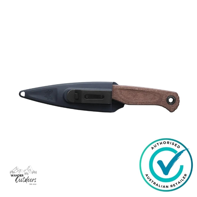 Benchmade 203BT-01 Dacian | Brown Canvas Micarta | Spear Point Fixed Blade Knife