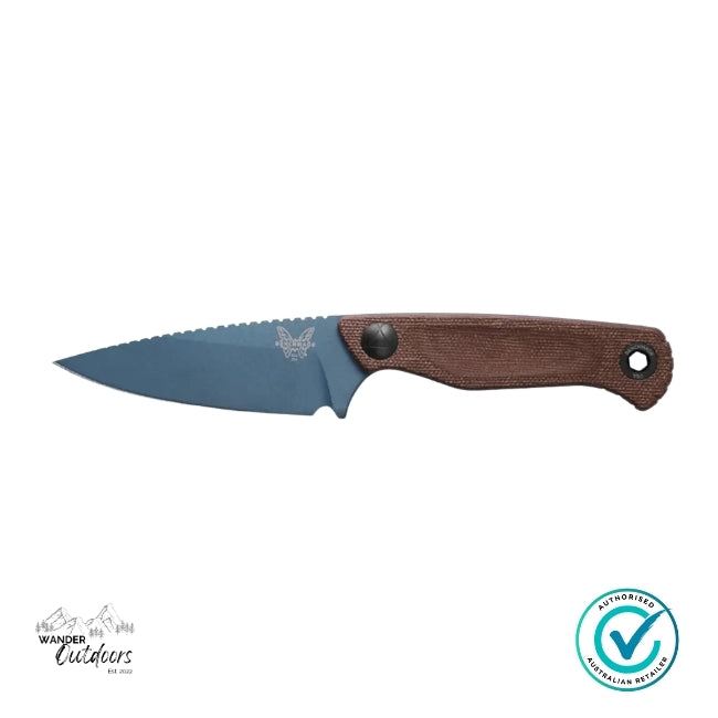 Benchmade 203BT-03 Dacian | Brown Canvas Micarta | Spear Point Fixed Blade Knife