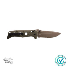 Benchmade 275SFE-04 Adamas OD Green G10 Part Serrated Folding Knife