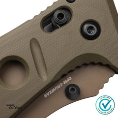 Benchmade 275SFE-04 Adamas OD Green G10 Part Serrated Folding Knife