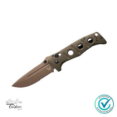 Benchmade 275SFE-04 Adamas OD Green G10 Part Serrated Folding Knife