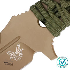 Benchmade 375FE-02 Fixed Adamas OD Paracord Fixed Blade
