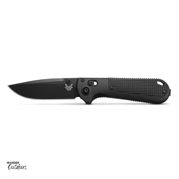 Benchmade 430BK-02 Redoubt Axis Folding Knife Butterfly Flat Lay