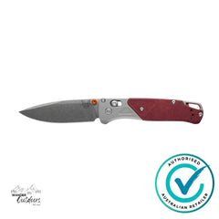 Benchmade 535-09 Bugout | Grey/Redstone Aluminum & Richlite Folding Knife