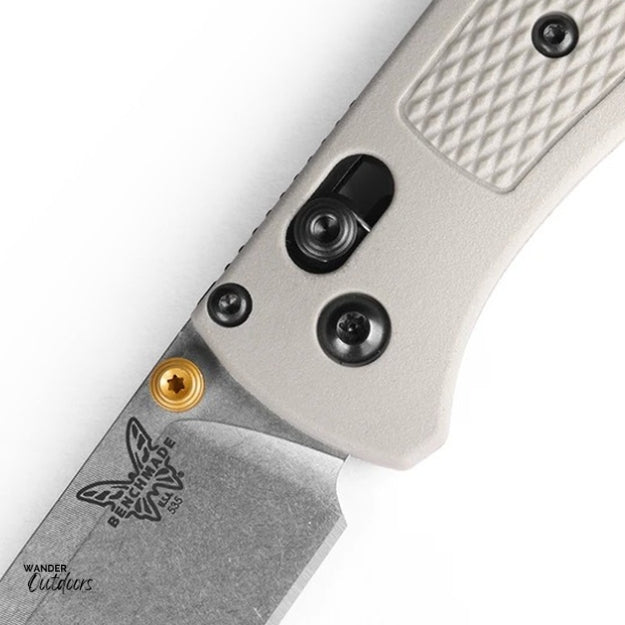 Benchmade 535-12 Bugout Axis Folding Knife Close Up Butterfly