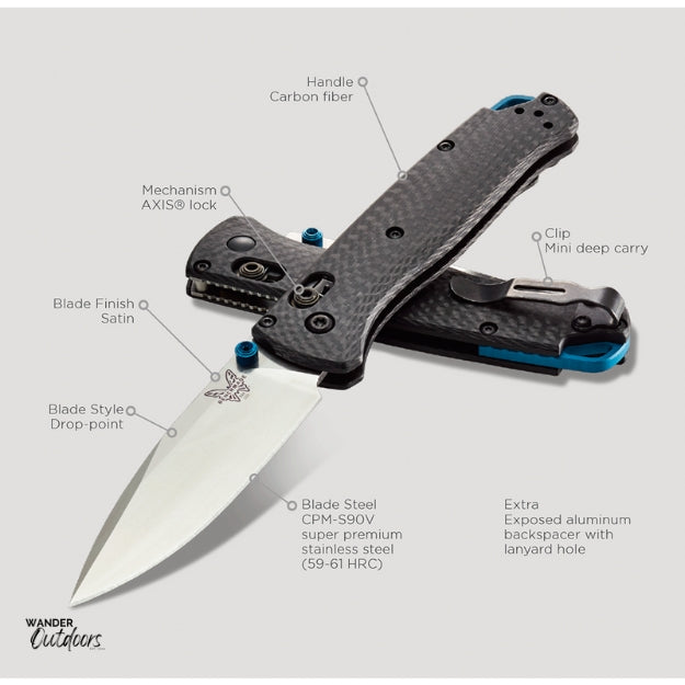 Benchmade 535-3 Bugout Axis Folding Knife Features