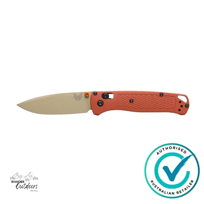 Benchmade 535TN-10 Bugout | Rust Orange Grivory Folding Knife