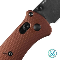 Benchmade 537BK-07 Bailout | Burnt Copper Aluminuim | BK Tanto Folding Knife