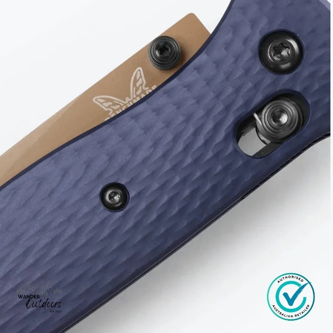 BENCHMADE 537FE-02 Bailout® | Crater Blue Aluminum Folding Knife