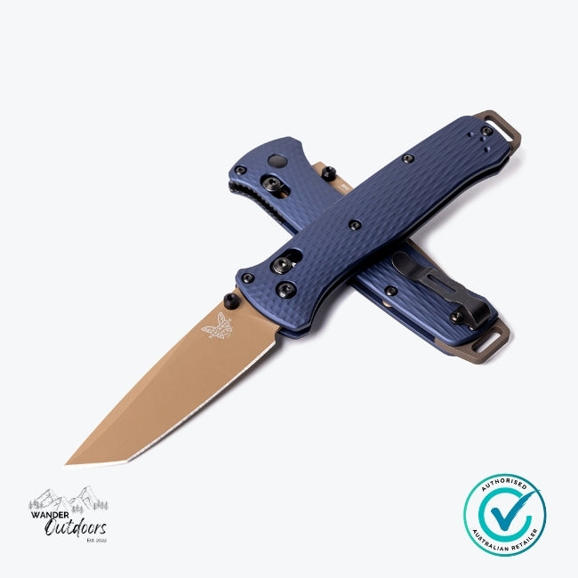 BENCHMADE 537FE-02 Bailout® | Crater Blue Aluminum Folding Knife