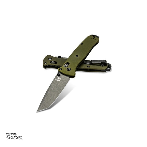 Benchmade 537GY-1 Bailout Axis Folding Knife STacked