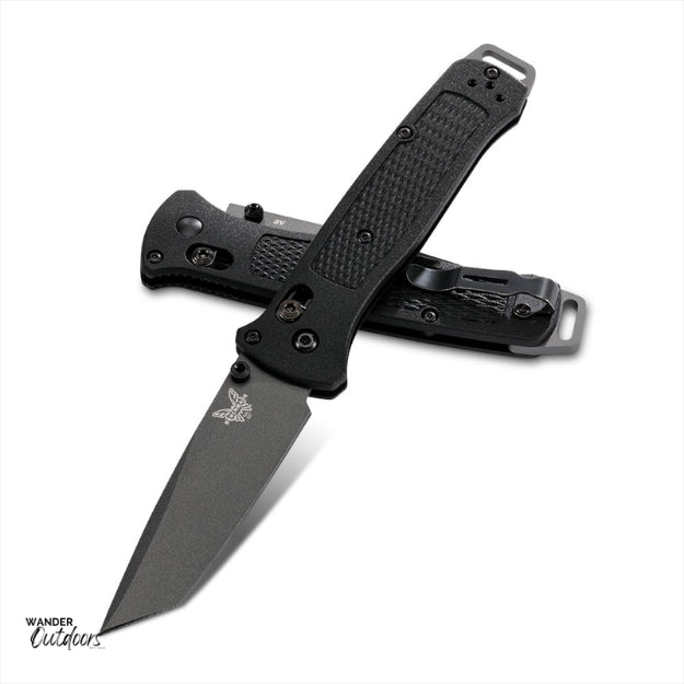 Benchmade 537GY Bailout Axis Folding Knife Stacked
