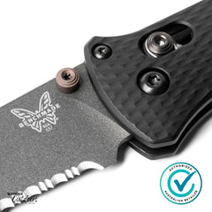Benchmade 537SGY-03 Bailout Axis Folding Knife Close Up Axis Lock