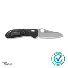Benchmade 550-S30V Griptilian Axis Folding Knife Open Blade Clip Edge View