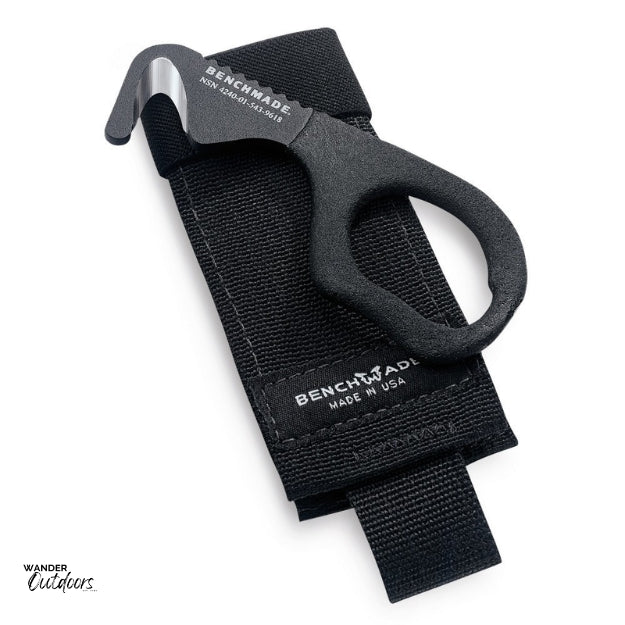 Benchmade 7 BLKW Strap Cutter with pouch