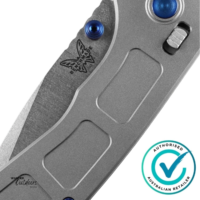 Benchmade 743  Mini Narrows | Gray Titanium Axis Folding Knife