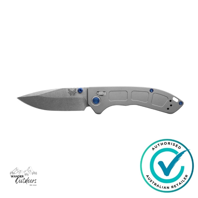 Benchmade 743  Mini Narrows | Gray Titanium Axis Folding Knife