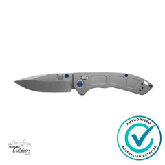 Benchmade 743 Mini Narrows | Gray Titanium Axis Folding Knife