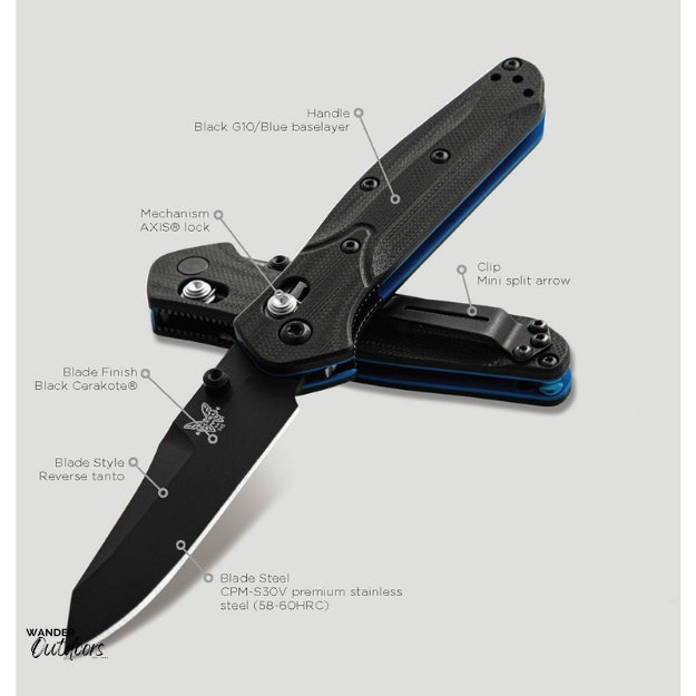Benchmade 945BK-1 Mini Osborne Axis Folding Knife Features