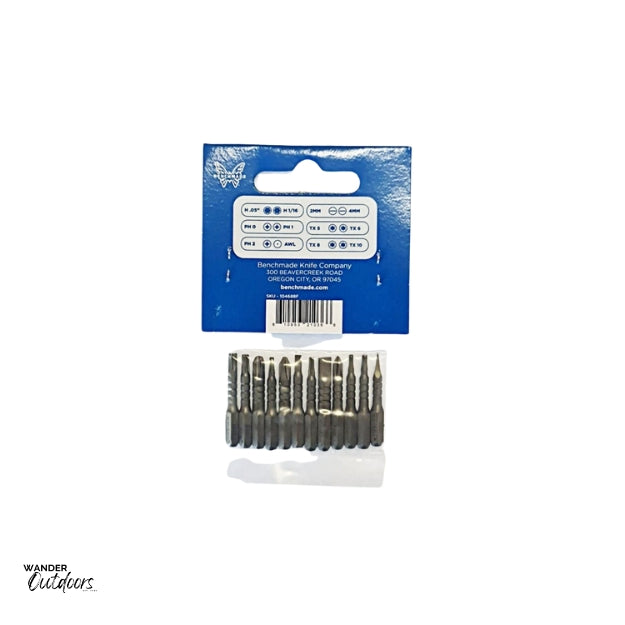 Benchmade B104688F Replacement 12-Pc Bit Set for the Knifesmith Multi-Bit Driver Packet Back