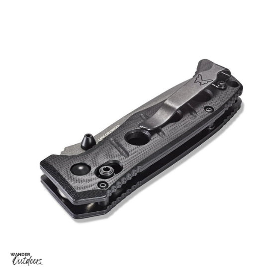 Benchmade 273GY-1 Mini Adamas Folding Knife Folded Clip Facing Up