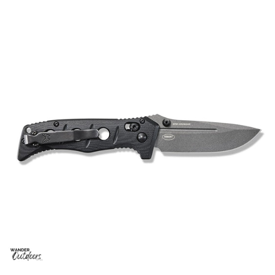 Benchmade 273GY-1 Mini Adamas Folding Knife Open Clip Face Up