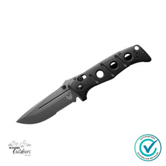 Benchmade 275SGY-03 Adamas Black G10 Part Serrated Folding Knife