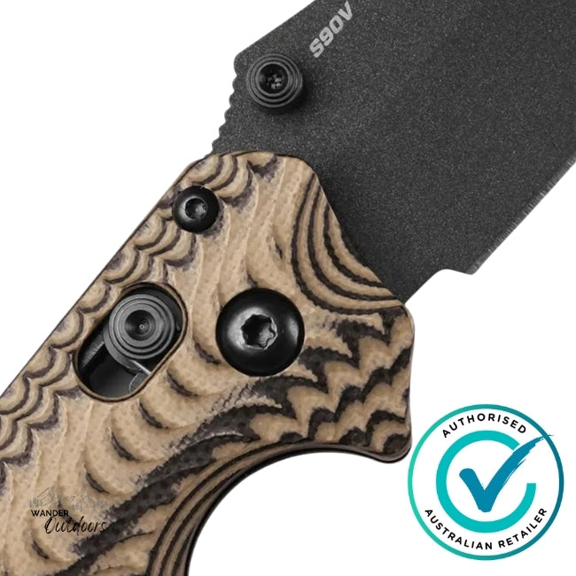 Benchmade 865BK-01 Mini Bedlam | Black/Coyote/OD | Scimitar Folding Knife