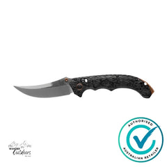 Benchmade 865-02 Mini Bedlam | Carbon Fibre | Scimitar Folding Knife