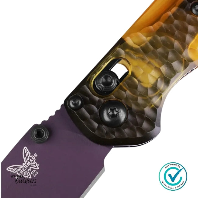 Benchmade Mini Freek | Purple Cerakote | Ultem Folding Knife - SHOT SHOW 2025 LTD EDN