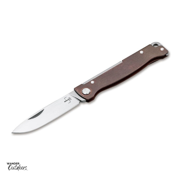 Boker Plus Atlas Copper Folding Knife Open