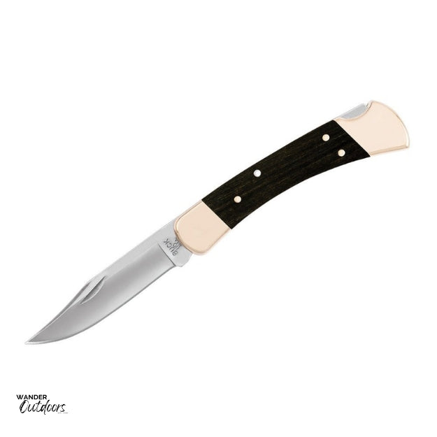 Buck 110 Folding Hunter Knife Open Blade
