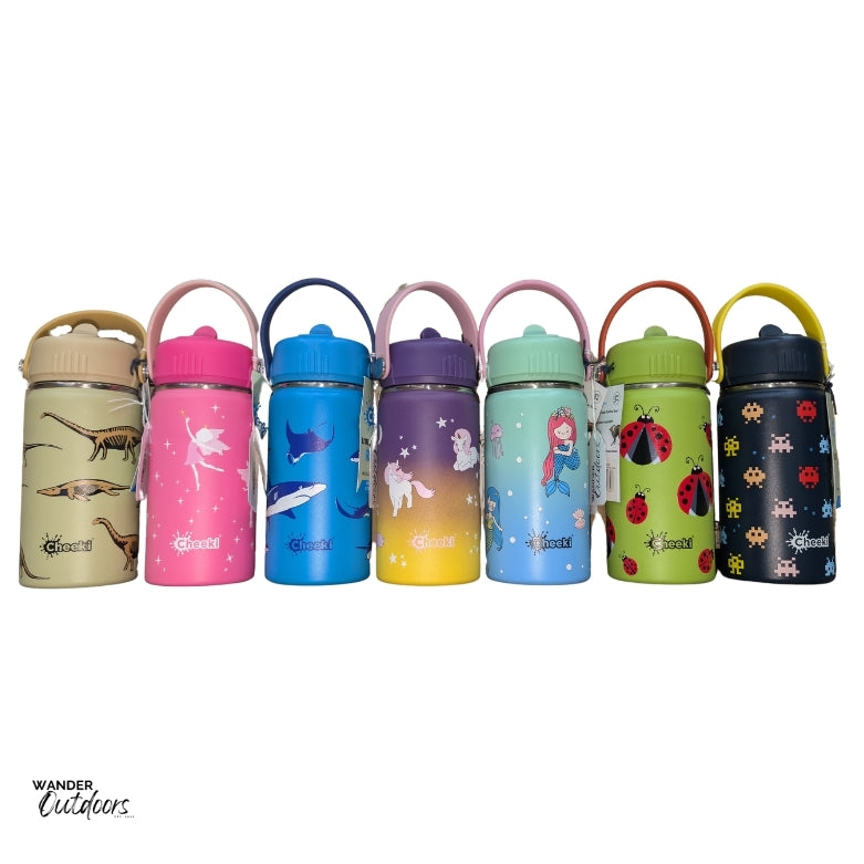 Cheeki 400ml Insulated Adventure Kids Drink Bottles Collection