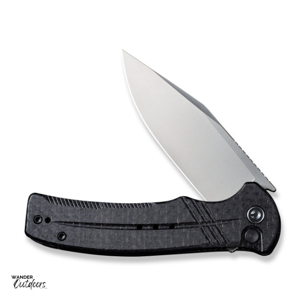 Civivi C20038D-7 Cogent Folding Knife, Black Micarta Button Lock Flipper