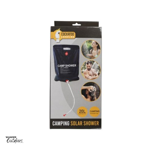 Cockatoo Camping 20L Camping Solar Shower Packaging