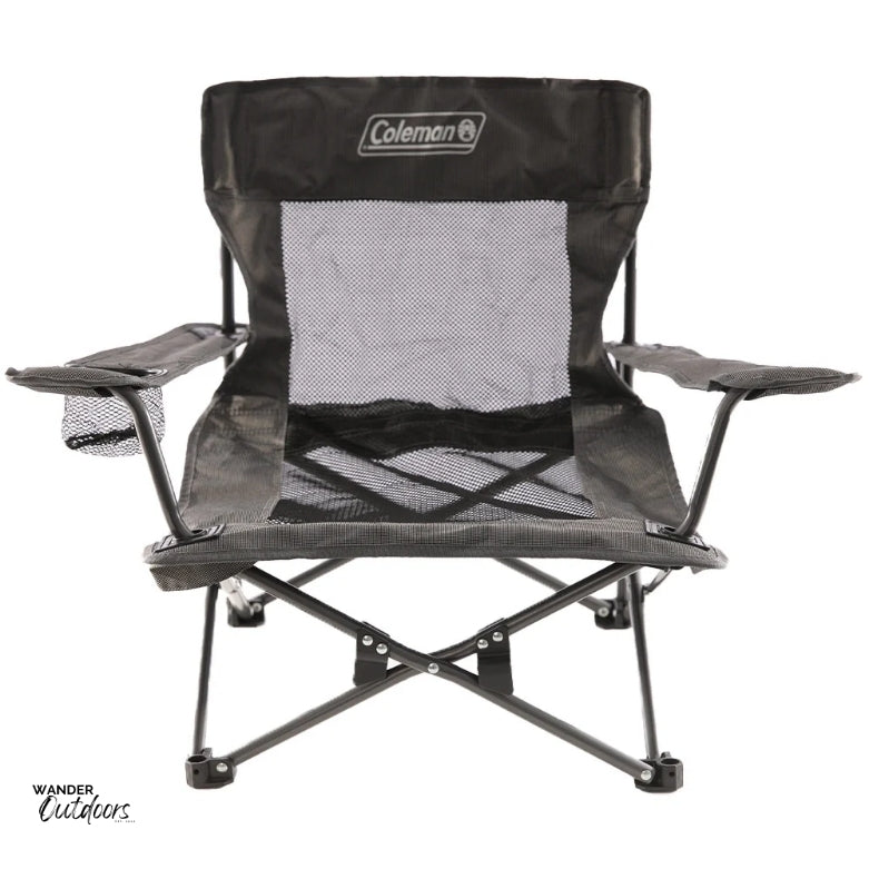 Coleman Deluxe Event Mesh Quad Chair Front View