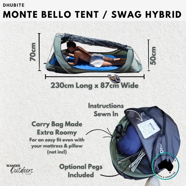 Dhubite Outdoors Monte Bello Hybrid Swag