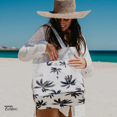 Good Vibes Co. 2-in-1 Beach Cooler Bag Havana